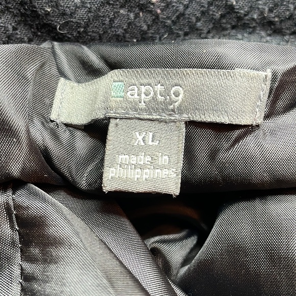 Apt. 9 Black Zip-Up Blazer - Size XL - Picture 6 of 7